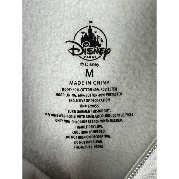 Disney Store Ink and Paint Hooded Hoodie Sweatshirt Jacket Multi Womens‎ Medium - Picture 6 of 9